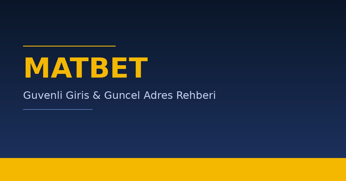 Matbet Platform Görseli